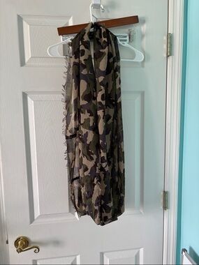 Camo Print Infinity Lightweight Scarf